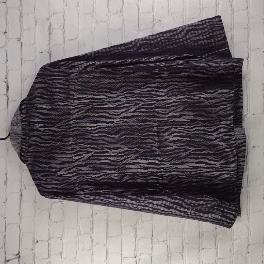 Ruby Rd. Black/Silver Lightweight Jacket, Size 14 - image 6